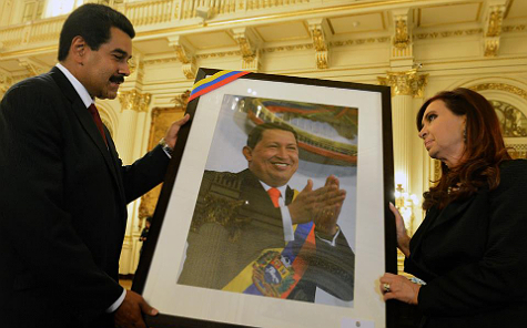 Maduro Chávez y Cristina