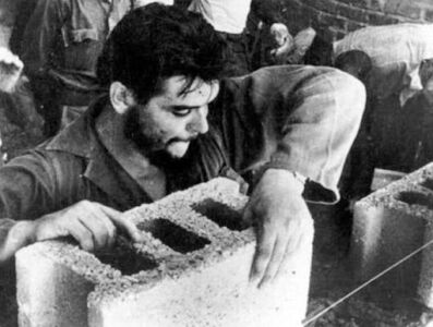 El Che en la Brigadas de Trabajo, 1961.
