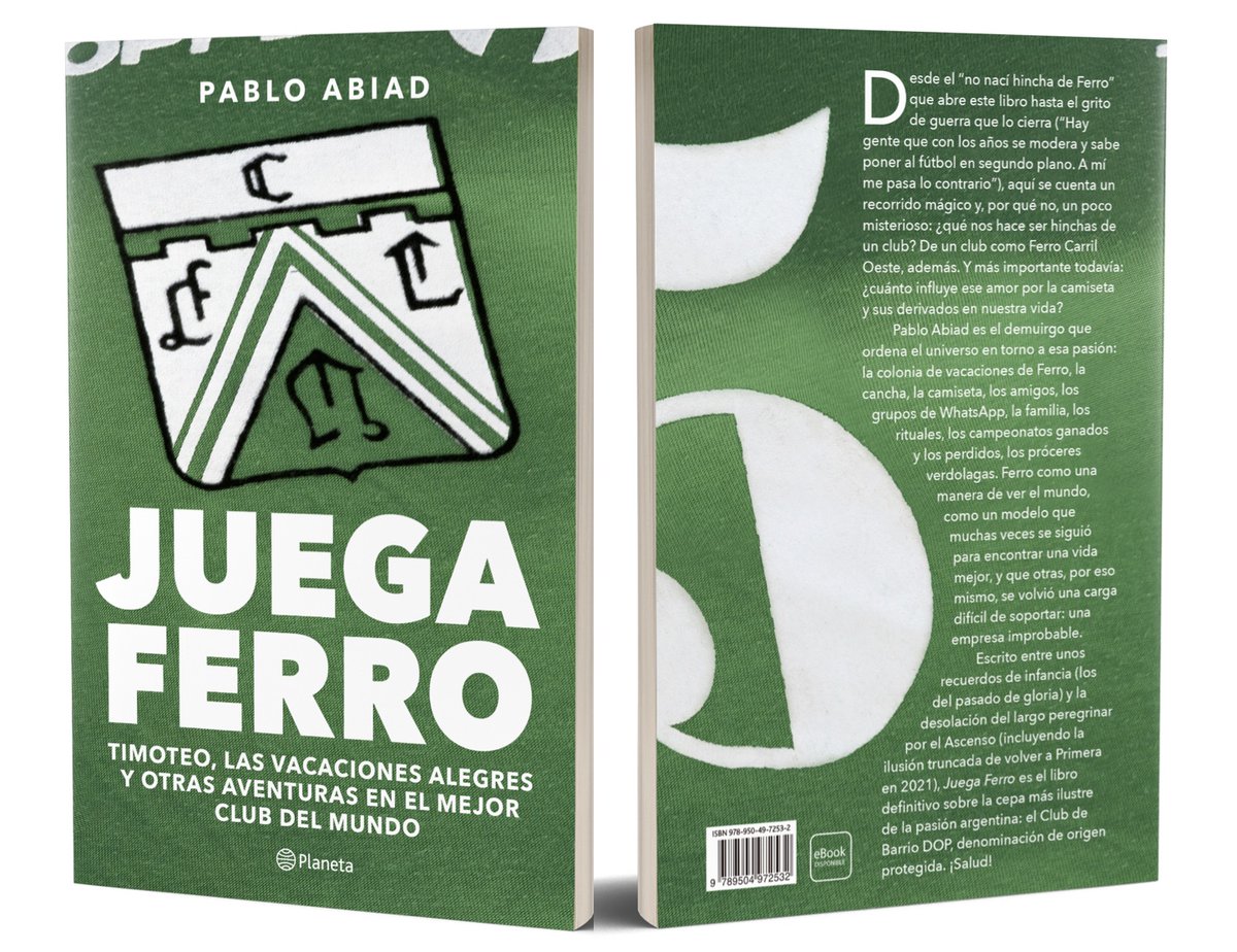 El Ferro de los '80, modelo de gestión y éxito deportivo, Se lanzó el  libro Juega Ferro del periodista Pablo Abiad, Página