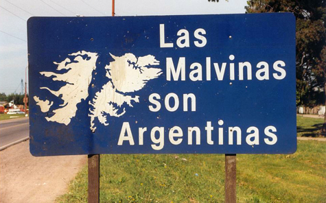 Malvinas argentinas, cartel rutero
